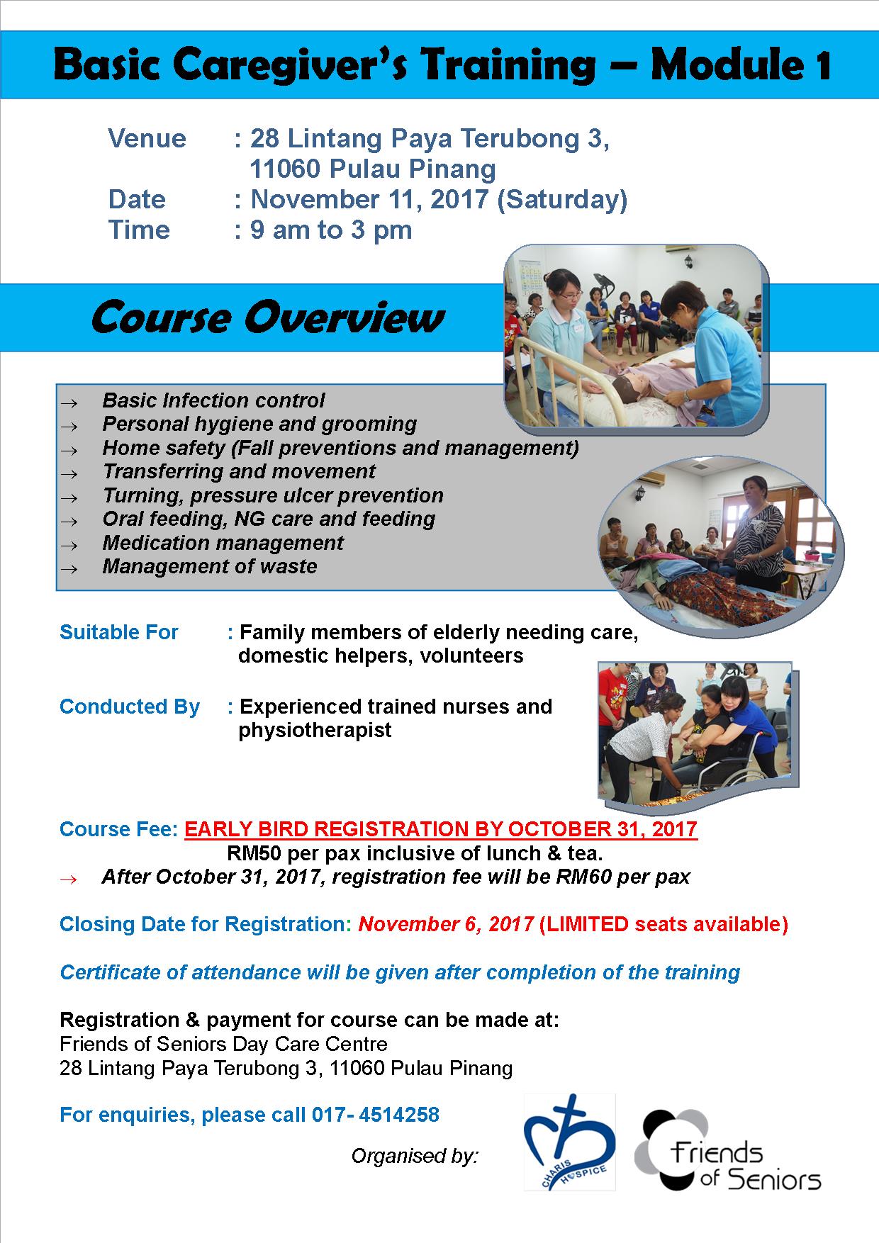Basic Caregiver’s Training – Module 1