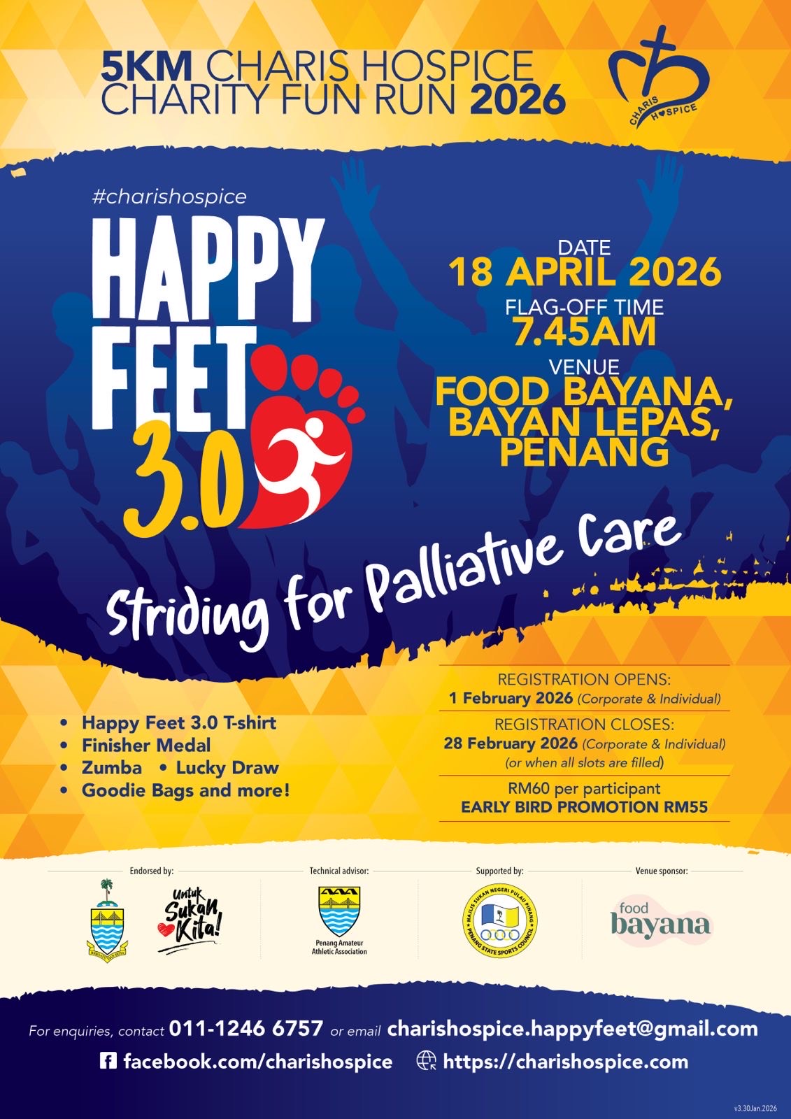 Charis Hospice’s “Happy Feet 3.0” Charity Run 2026